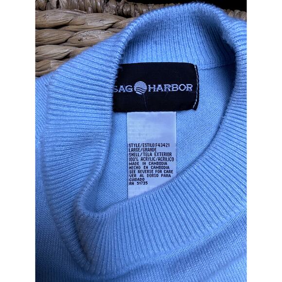 90s Short Sleeve Sweater Baby Blue - Picture 5 of 5